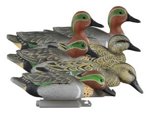 Higdon Outdoors Standard Green Wing Teal Duck Decoy 6-Pack