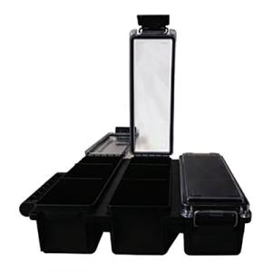 Berrys Manufacturing Tri-Can Utility Box - Tri-Can Utility Box Black