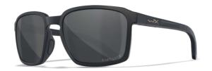 Wiley X WX Alfa Sunglasses, Matte Black Frame, Captivate Polarized Grey Mirror Lens, AC6ALF18