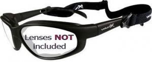 Wiley X XL-1 Advanced Replacement Parts - Matte Black Frame Only w/accessories, No Lens, XLF