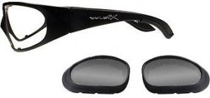Wiley X SG-1 Replacement Parts - Asian Fit - Matte Black Frame Only w/access,1 Pair Lens Gaskets, No Lens, SG-1MFP
