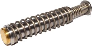 Centennial Defense Systems Stainless Steel Guide Rod Assembly for Gen 4-5 Glock 19, TiN, Gold, 15lb Spring, 14123