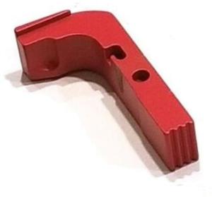 Centennial Defense Systems Extended Mag Release for Gen 1-3 10mm, .45ACP Glock, Serrated, Red, 20390