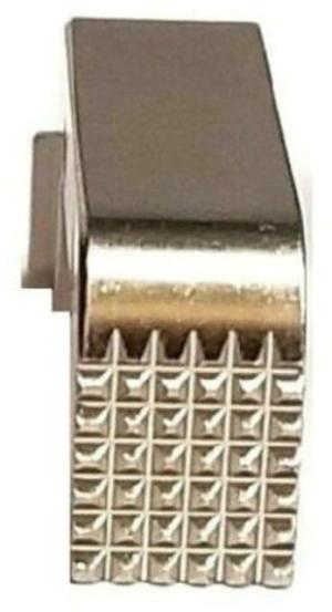 Centennial Defense Systems Extended Mag Release for Gen 4-5 9mm, .40S&W, .357SIG Glock, Stippled, Nickel, 20431