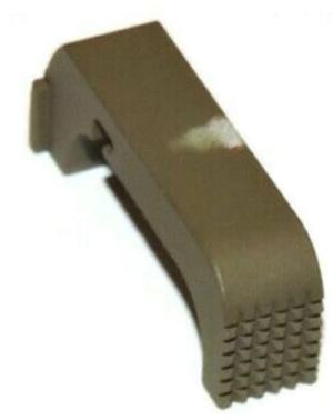 Centennial Defense Systems Extended Mag Release w/5lb Spring for Gen 4-5 9mm, .40S&W, .357SIG Glock, Stippled, Glock Tan, 20668