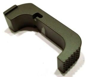 Centennial Defense Systems Extended Mag Release w/5lb Spring for Gen 4-5 9mm, .40S&W, .357SIG Glock, Stippled, OD Green, 20672