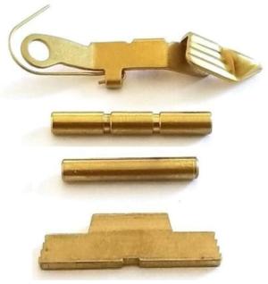 Centennial Defense Systems Extended Control Kit for Gen 1-3 Glock, 2 Pins, TiN, Gold, 40061