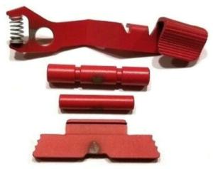 Centennial Defense Systems Extended Control Kit for Glock 43X/48, 2 Pins, Red, 40431