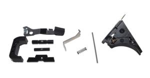 Centennial Defense Systems Glock 43 Lower Parts Kit, Serrated, 5lb Mag Catch Spring, Factory Trigger Spring Weight, Black, LPK-EXT-MOD46