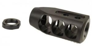 Guntec USA AR-15 Multi Port Steel Compensator, Anodized Black, TANK9-223-G2