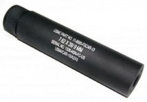 Guntec USA AR-15 Reverse Thread Slip Over Fake Suppressor, 9mm/7.62x39, 1326-9