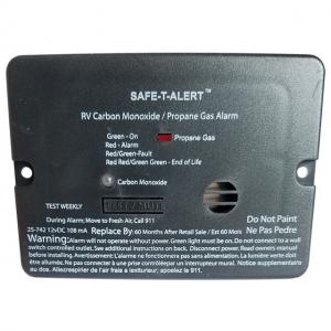Safe-T-Alert Combo Carbon Monoxide Propane Alarm - Surface Mount - Mini - Black, 25-742-BL