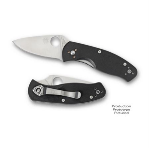 Spyderco 136GP Persistence Linerlock Folding Stainless Blade Pocket Knife with Black G-10 Handles