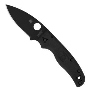 SPYDERCO SHAMAN LW 3.58" BLK PLAIN