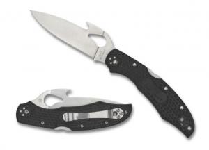 Byrd Cara Cara 2 Emerson Opener PlainEdge Folding Knife, Black, BY03PSBK2W
