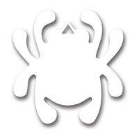 Spyderco Mirror Decal Bug Wht