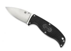 Spyderco Enuff Knife, Black FRN Leaf Shape PlainEdge FB31PBK