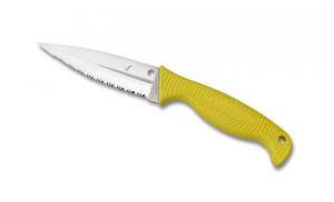 Spyderco Fish Hunter Fixed Blade Knife, Yellow, FB40SYL