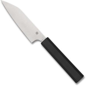 Spyderco Minarai Petty Kitchen Knives, 4.64in, CTS BD1N Steel, PlainEdge, Polypropylene Handle, K15PBK