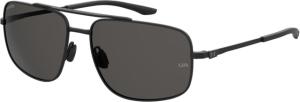 Under Armour Impulse Sunglasses with Matte Black Frame and Grey Polarized Lens, Medium, UA0015GS 003-M9
