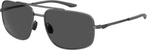 Under Armour Impulse Sunglasses with Shiny Dark Ruthenium Frame and Grey Lens, Medium, UA0015GS KJ1-IR