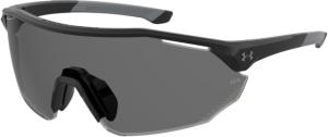 Under Armour Force 2 Sunglasses with Matte Black Frame and Grey Lens, Medium, UA0011S 003-KA