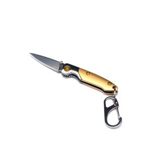 Brighten Blades Digger Keychain Not So Heavy Metal Knife, 1.625in, 8Cr13MoV Stainless Steel, Drop Point, BB-132