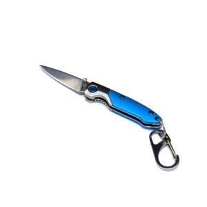 Brighten Blades Oyster Cult Keychain Not So Heavy Metal Knife w/Case, 1.625in, 8Cr13MoV Stainless Steel, Drop Point, BB-135