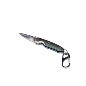 Brighten Blades Day Keychain Not So Heavy Metal Knife, 1.625in, 8Cr13MoV Stainless Steel, Drop Point, BB-136