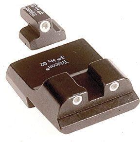 Trijicon Night Sight Set for S&W Compact, 9mm Long Rear, 3 Dot, Green Front, Green Rear SA08