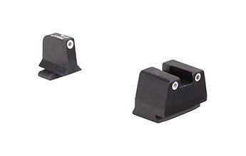 Trijicon Bright & Tough Night Sight Suppressor Set w/White Front/White Rear & Green Lamps for FN .40, 600928