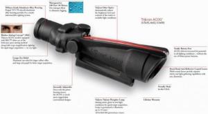 Trijicon TA11C ACOG 3.5x35 BAC Riflescope w/ Red Donut BAC Reticle .308