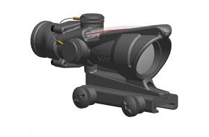 Trijicon 4x32 ACOG Scope, Dual Illuminated Red Horseshoe/Dot Reticle w/Colt Knob Thumscrew Mount, Red, 100581