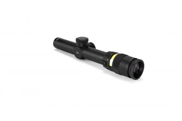 Trijicon AccuPoint 1-4x24 30mm Riflescope, German #4 Crosshair w/ Amber Dot TR24-3