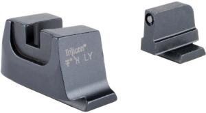 Trijicon Suppressor/Optic Height Sight Set with Black Front/Metal Rear & Green Front Lamp - for M&P C.O.R.E, M&P M2.0 Optics Ready, Black, 601153