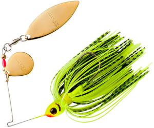 Booyah Tandem Blade Spinnerbait, 1/4oz, Chartreuse Shad, BYBT14647