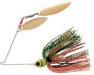 Booyah Double Willow Spinnerbait, 1/2oz, Perch, BYBW12645