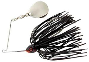 Booyah Blade Single Colorado Spinnerbait, 1/4oz, Black, BYBC14608
