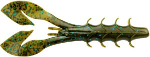 Yum Spine Craw Bait, 3.75in, Green Pumpkin/Blue Fl, YSCR3176