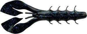 Yum Spine Craw Bait, 3.75in, Black/Blue Flake, YSCR321