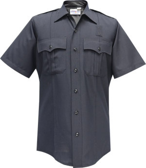 Flying Cross Justice Short Sleeve Shirt W/ Zipper - Lapd Navy 57R84Z 86 15.0 N/A