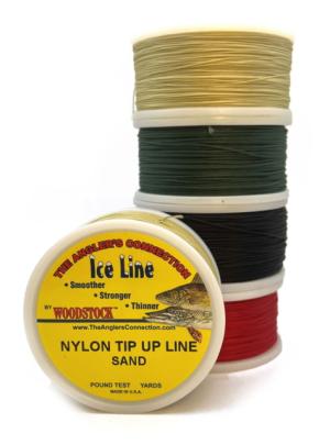 Woodstock Line Nylon Tip-Up, 1000Yd, 30lb Test Sand, Sand, 30lb, TU-1000-030-S