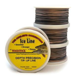 Woodstock Line Nylon Tip-Up, 50Yd, 25lb Test Black & Tan, Black and Tan, 25lb, TU-0050-025-MTR