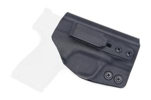 Rounded Tuckable IWB KYDEX Holster, Smith & Wesson M&P SHIELD 9MM/40SW, Ambidextrous, Black, CEB000015