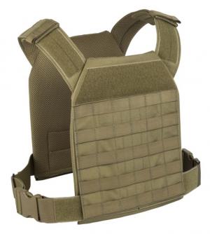 Elite Survival Systems Lightweight Plate Carrier, MOLLE Adaptable, Coyote Tan, PC300-T