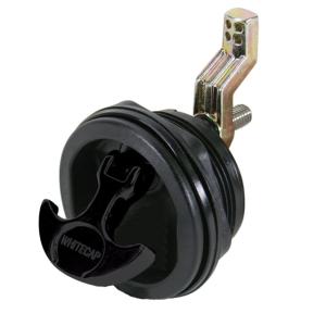 Whitecap T-Handle Latch - Nylon Black/Black - Non-Locking, 3230BC