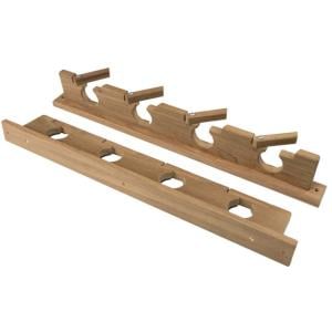 Whitecap Lock-In Four-Rod Storage Rack Teak, 60620