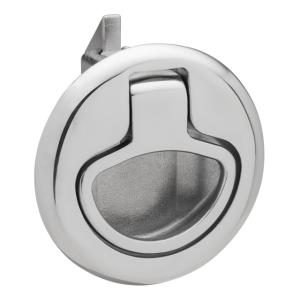 Whitecap Latch Stainless Steel Non-Locking Ring Pull Slam, 6135C