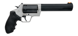Taurus Judge Tracker Revolver 2-JUDGE65, 410/45 Long Colt, 6.5 in, Rubber Grip, Stainless Finish, 5 Rd