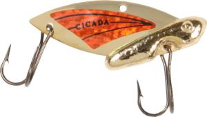 Reef Runner Cicada Blade Lure, Gold/Orange, 1 5/8in, 1/4oz, 30203
